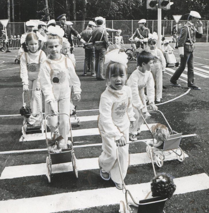 Детский автогородок. 1980-е гг. Фото из архива редакции газеты